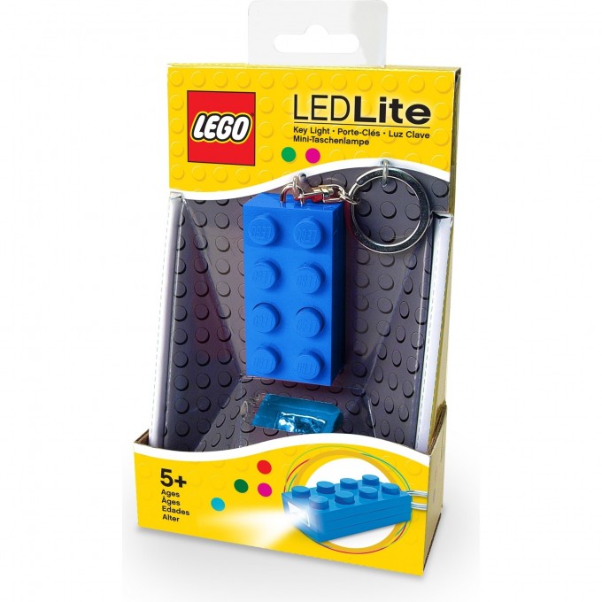 Брелок-фонарик LEGO блок 2х4 синий LGL-KE5-B 332115 Брелок-фонарик LEGO блок 2х4 синий LGL-KE5-B 332115