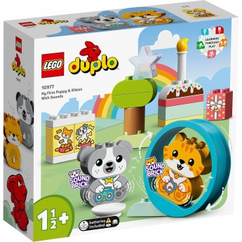 Конструктор детский LEGO DUPLO МОЙ ПЕРВЫЙ ЩЕНОК И КОТЕНОК СО ЗВУКАМИ