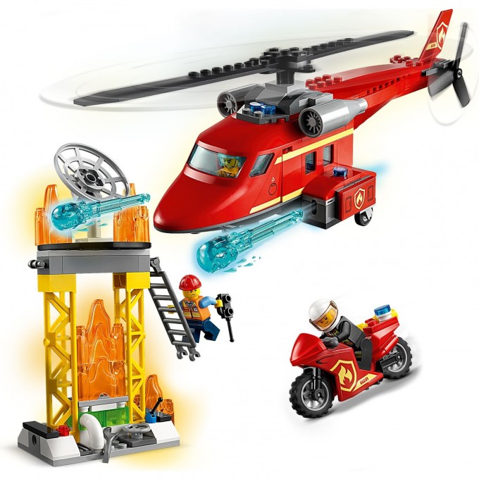 Конструктор LEGO CITY "СПАСАТЕЛЬНЫЙ ПОЖАРНЫЙ ВЕРТОЛЕТ" City 60281 2932508 Конструктор LEGO CITY "СПАСАТЕЛЬНЫЙ ПОЖАРНЫЙ ВЕРТОЛЕТ" City 60281 2932508