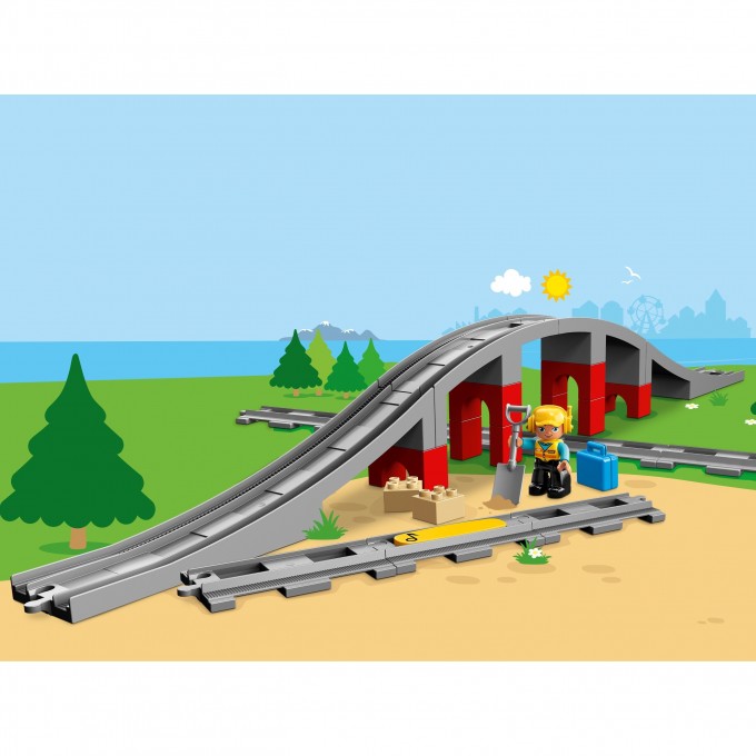 Конструктор LEGO DUPLO "ЖЕЛЕЗНОДОРОЖНЫЙ МОСТ" 10872 644343 Конструктор LEGO DUPLO "ЖЕЛЕЗНОДОРОЖНЫЙ МОСТ" 10872 644343